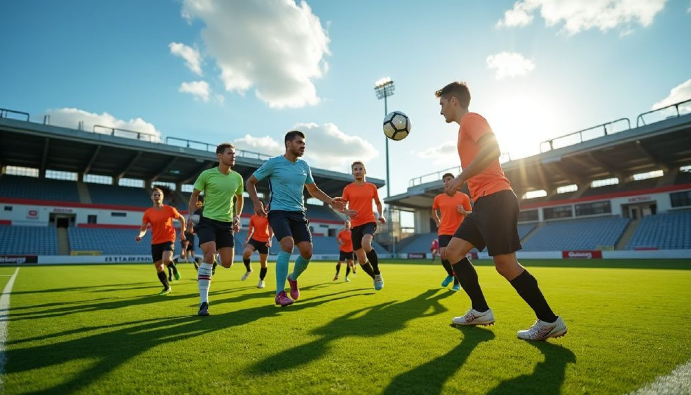 Un week-end typique de compétition pour un club de football local